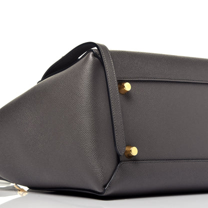 Celine Grained Calfskin Mini Belt Bag Grey 8 of 9