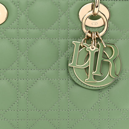 Christian Dior Lambskin Cannage Small My ABCDior Lady Dior Green 9 of 11