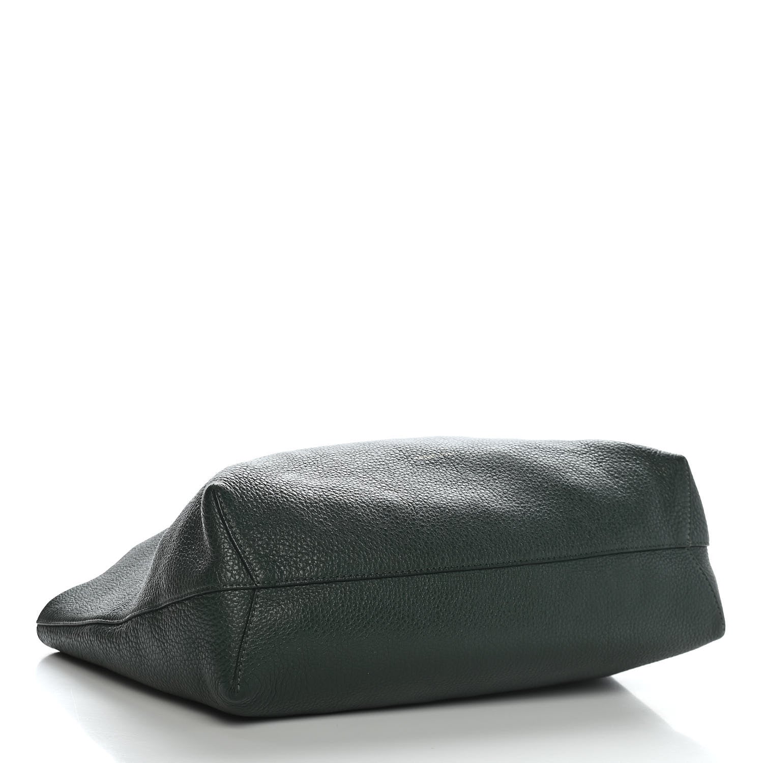 Mansur Gavriel Tumbled Calfskin Small Shopping Tote Green 4 of 9
