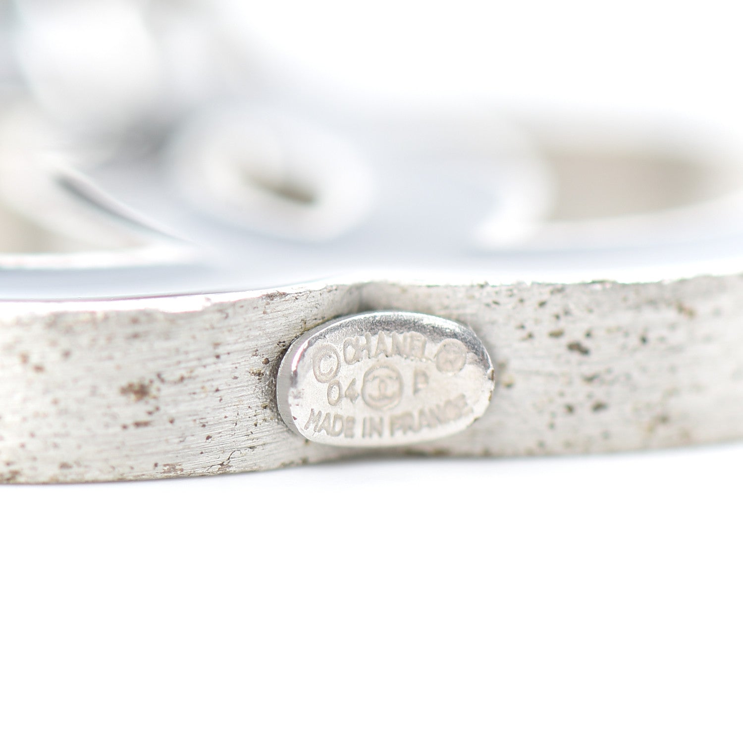 Chanel Lambskin Enamel CC Chain Belt Black Silver 3 of 3
