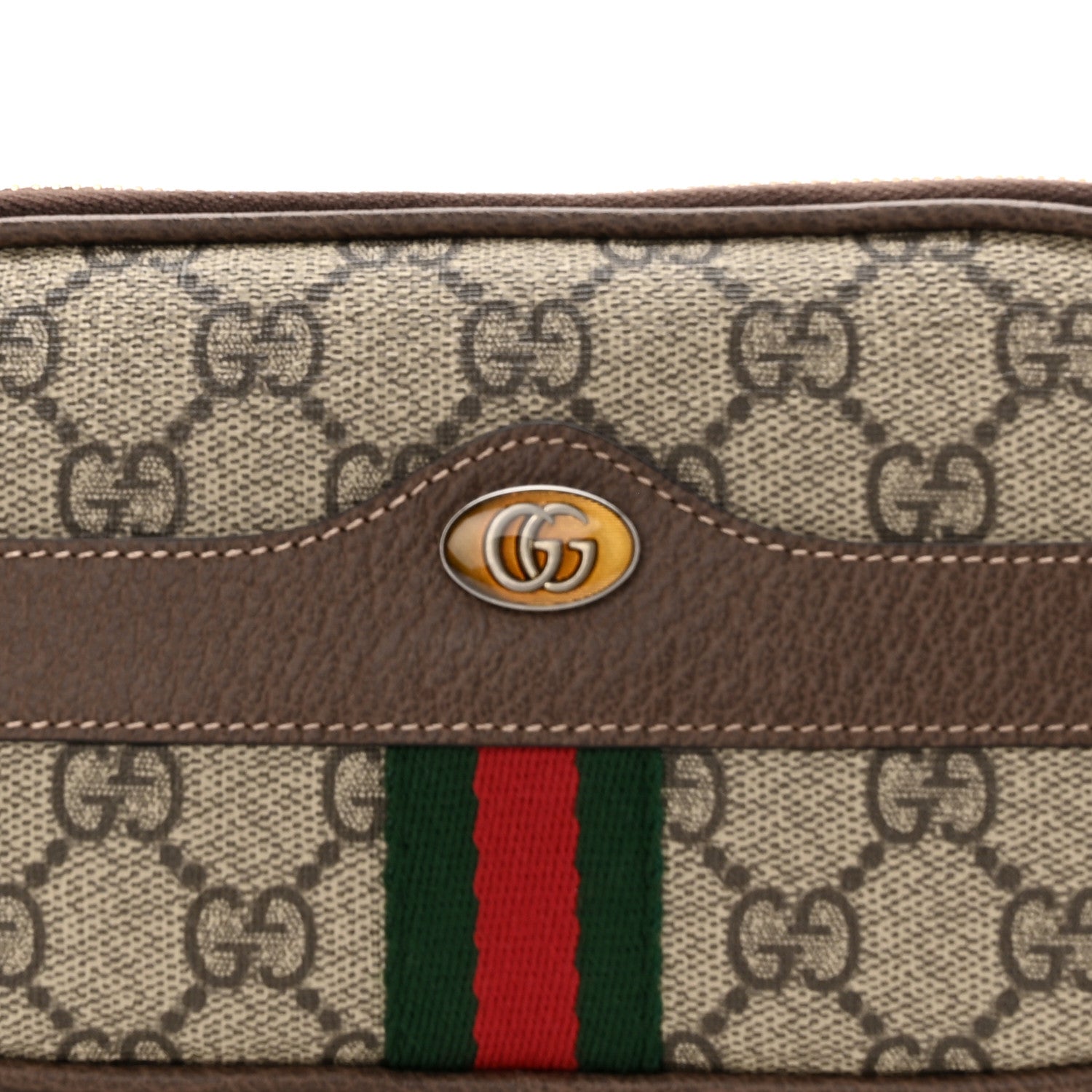 Gucci GG Supreme Monogram Ophidia Belted iPhone Case Dark Brown 11 of 11