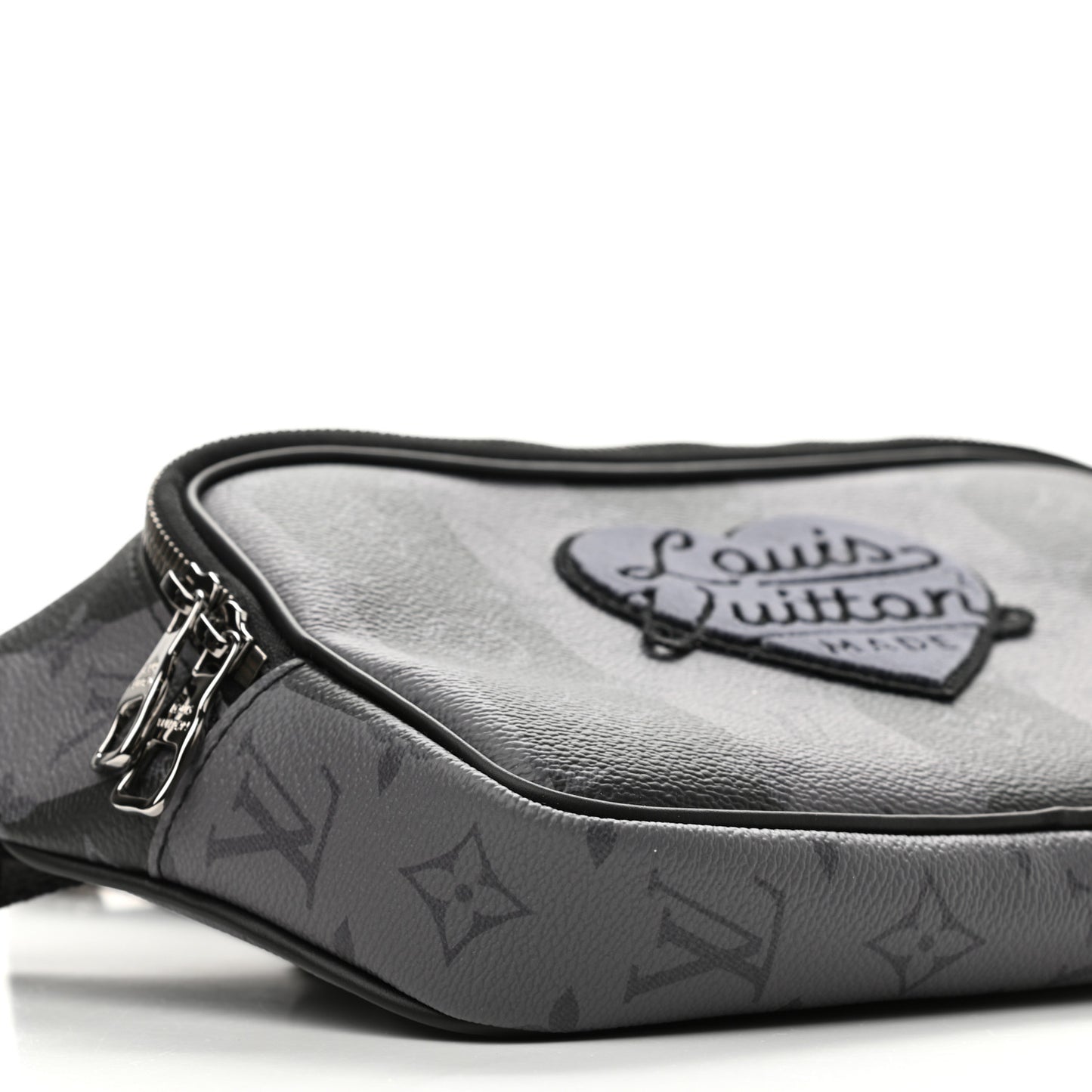 X NIGO Monogram Eclipse Stripes LV Heart Modular Sling Bag