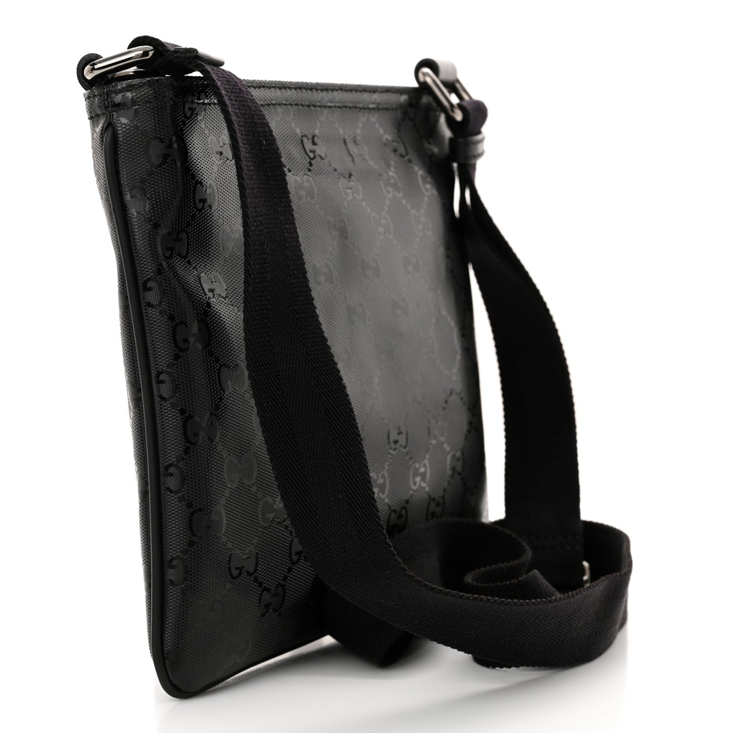 Imprime Monogram Small Flat Messenger Bag Black
