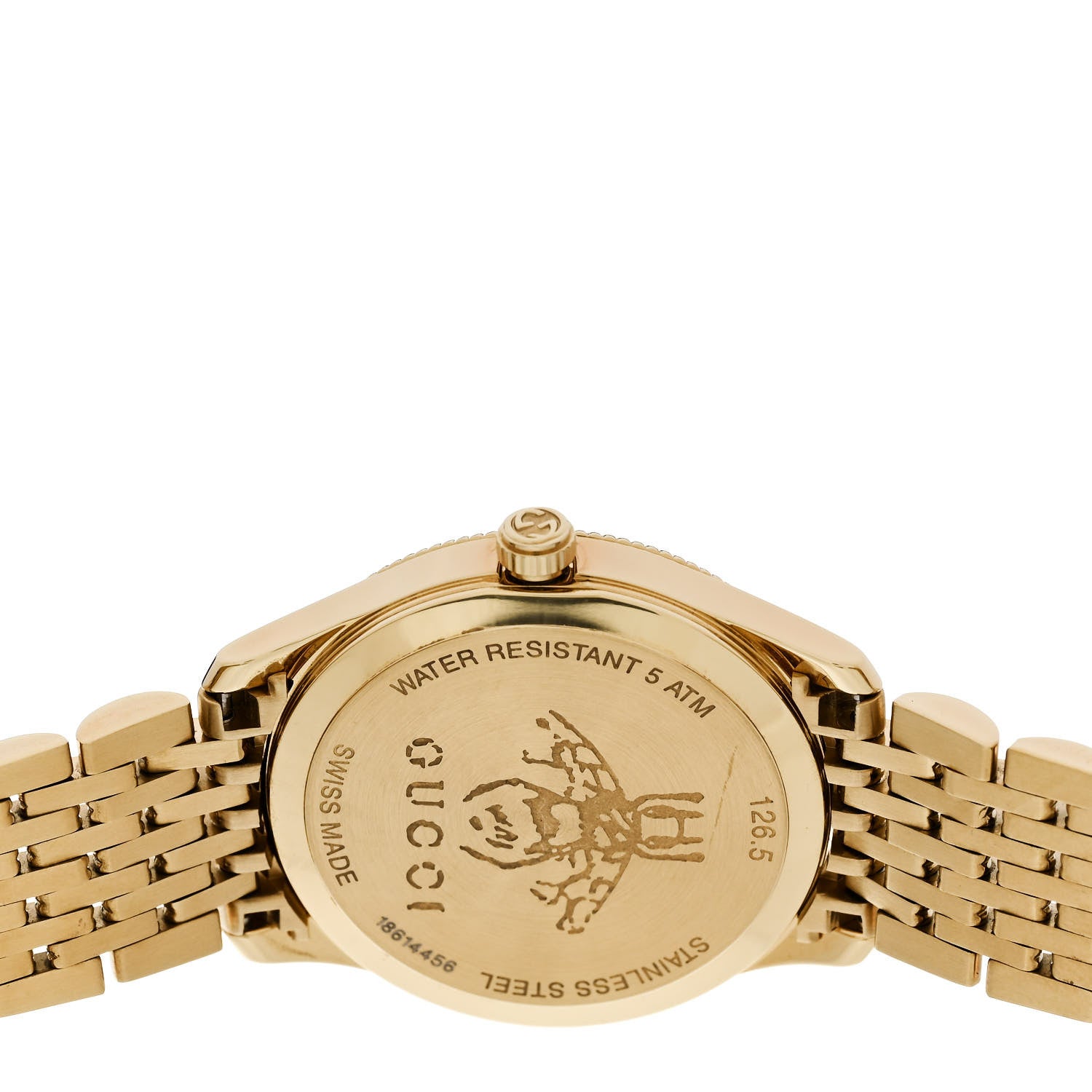 Gucci Stainless Steel 29mm G-Timeless Bee Quartz Watch Gold 4 of 5