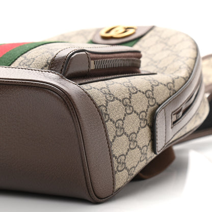 Gucci GG Supreme Monogram Calfskin Web Small Ophidia Day Backpack Beige Ebony New Acero 10 of 10