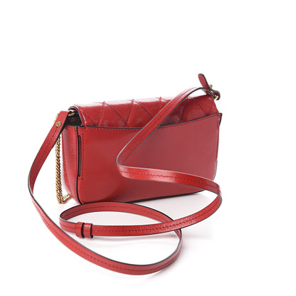 Givenchy Goatskin Quilted GV3 Mini Pocket Convertible Bag Vermillon 2 of 8