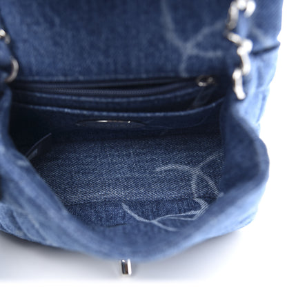 Chanel Denim CC Quilted Mini Square Flap Blue 5 of 11