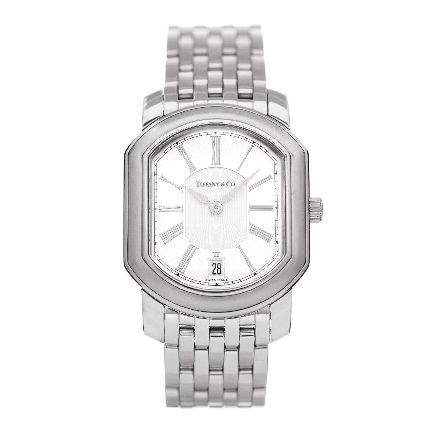 Tiffany Stainless Steel 32mm Mark Coupe Resonator Quartz Watch 1 of 4