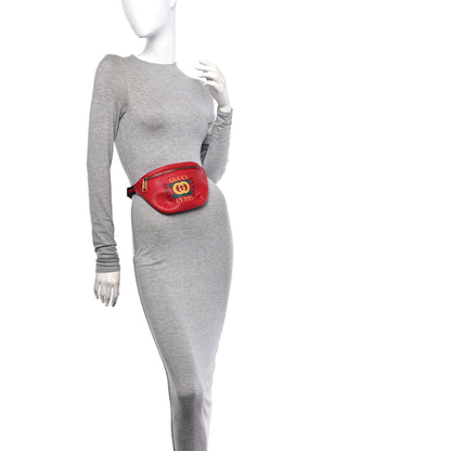 Gucci Grained Calfskin Logo Belt Bag Hibiscus Red 2 of 10