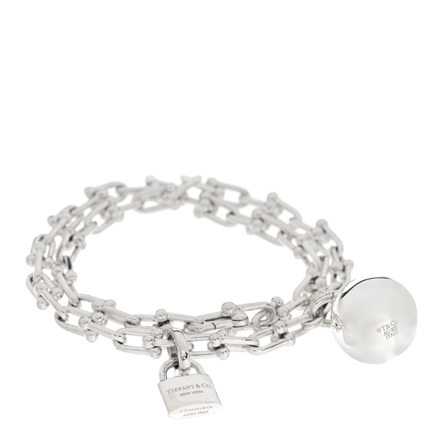 Tiffany Sterling Silver HardWear Wrap Bracelet 1 of 3