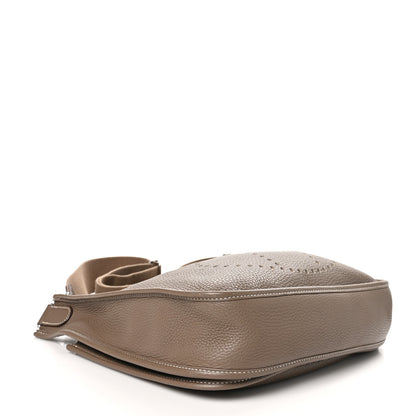 Hermes Taurillon Clemence Evelyne III PM Etoupe 4 of 12