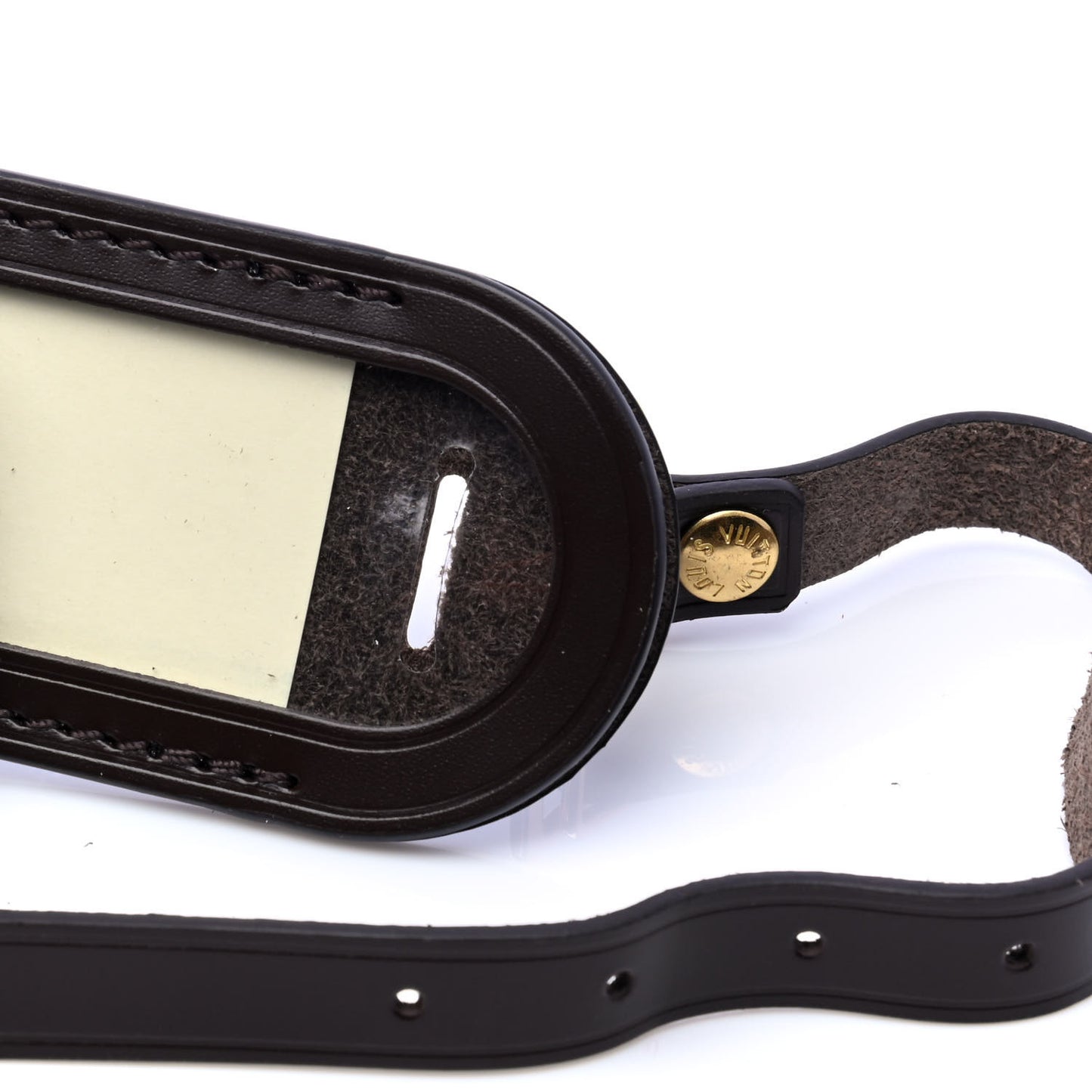 Calfskin Luggage Tag Ebene