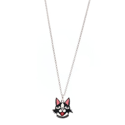 Gucci Sterling Silver Enamel Bosco Pendant Necklace 1 of 5