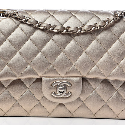 Chanel Metallic Lambskin Quilted Medium Double Flap Gold 16 of 16