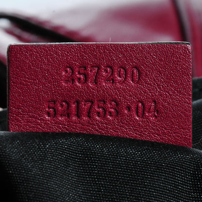 Gucci Horsebit Embossed Full Moon Tote Dark Red 7 of 7