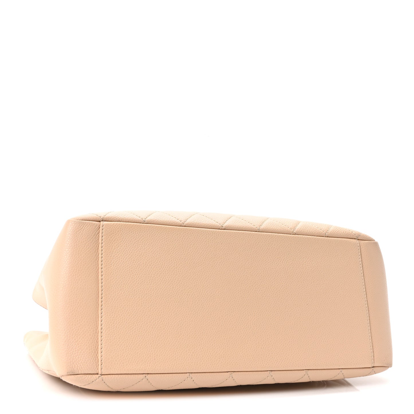 Caviar Quilted Grand Shopping Tote GST Beige Clair