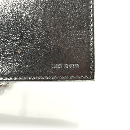 Fendi Metallic Calfskin Wallet On Chain Silver 7 of 9