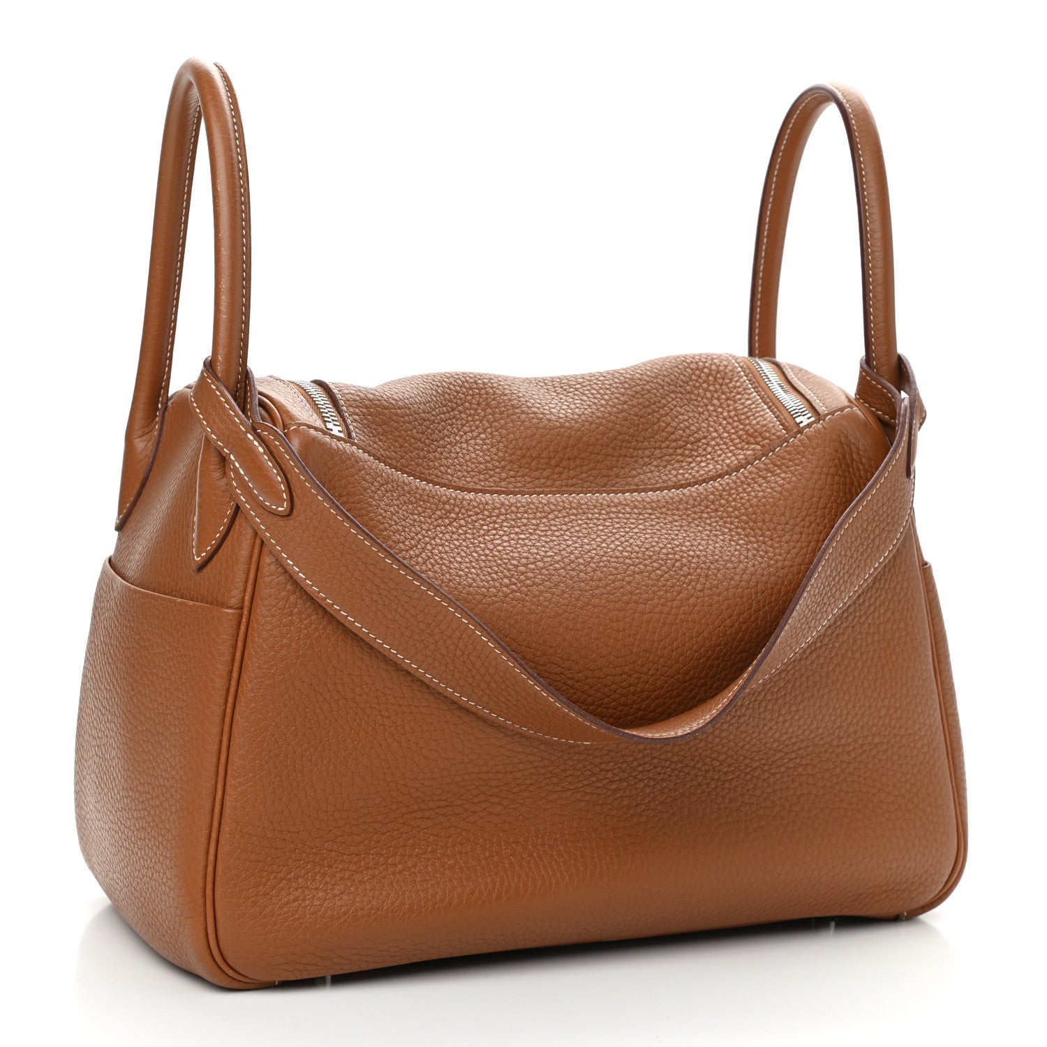 Hermes Taurillon Clemence Lindy 30 Gold 3 of 16