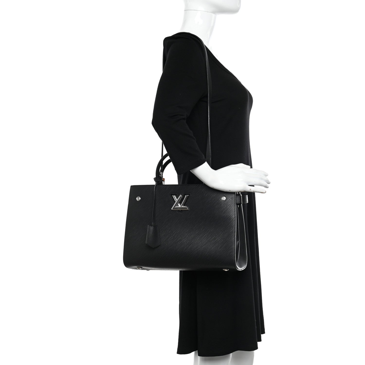 Louis Vuitton Epi Twist Tote Black 2 of 9