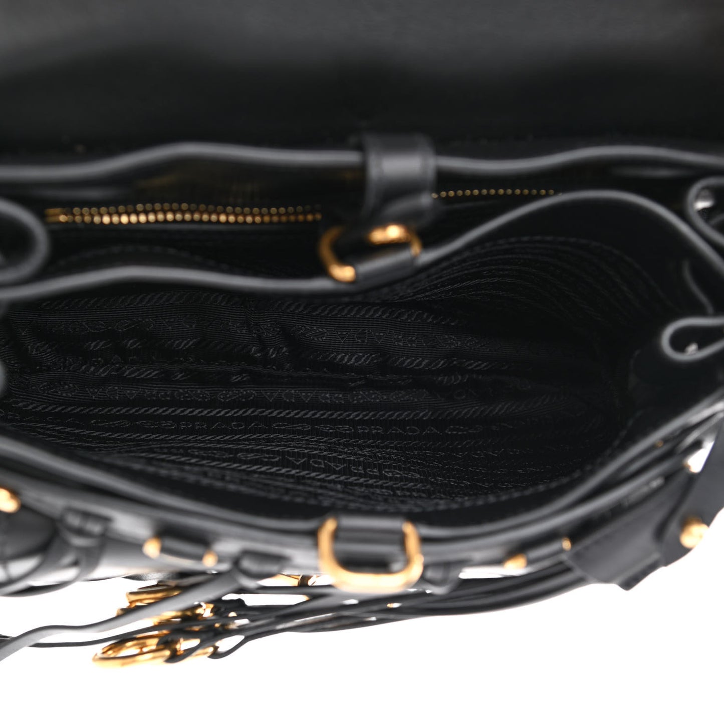 Saffiano Cuir Calf Corsaire Bag Black