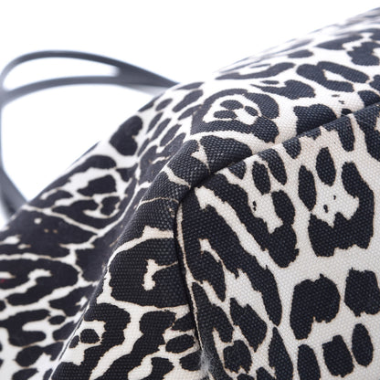 Givenchy Canvas Jaguar Print Large Antigona Tote Black White 7 of 12