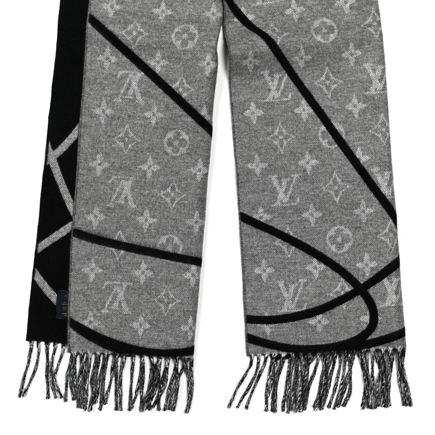 Louis Vuitton X NBA Wool Cashmere Basket Court Scarf 2 of 4