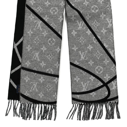 Louis Vuitton X NBA Wool Cashmere Basket Court Scarf 2 of 4