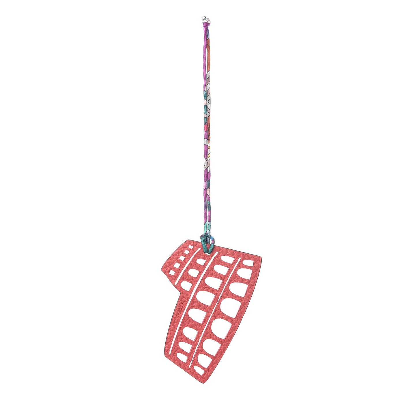 Togo Epsom Petit H Colosseo Bag Charm Rouge Casaque Bubblegum