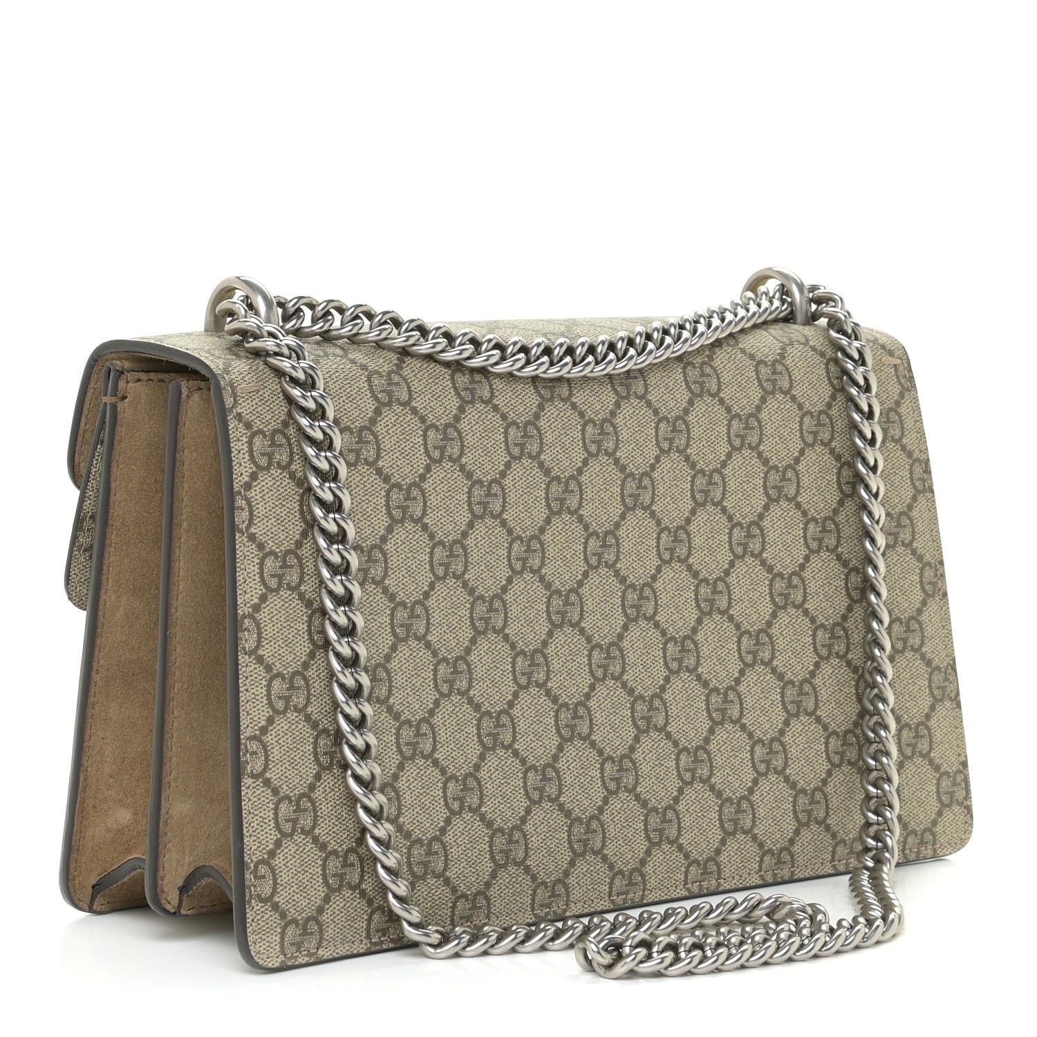 Gucci GG Supreme Monogram Small Dionysus Shoulder Bag Taupe 3 of 11