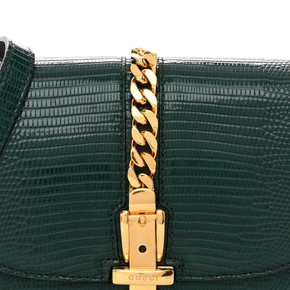 Gucci Lizard Mini Sylvie 1969 Messenger Bag Green 9 of 13