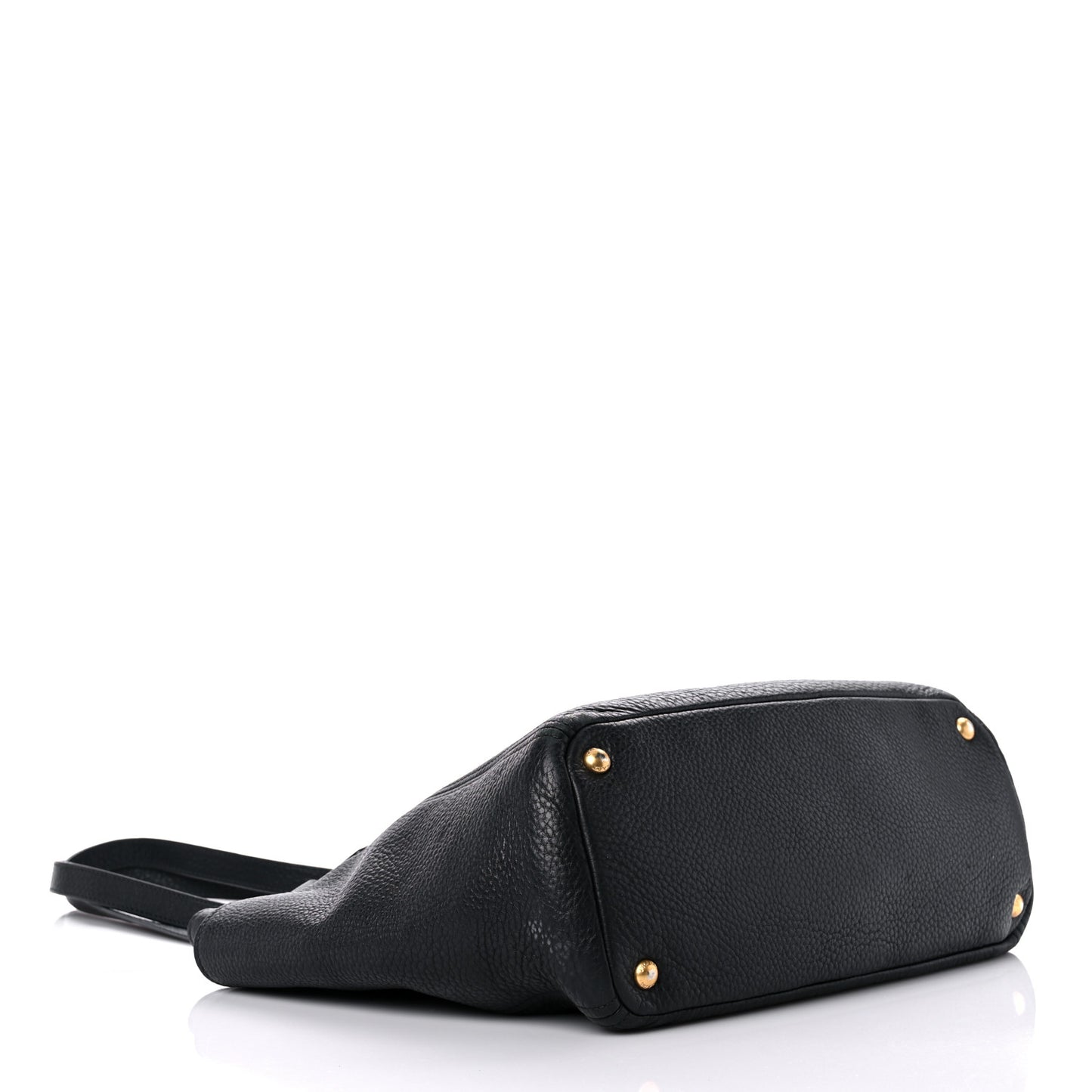Vitello Daino Side Pocket Tote Black