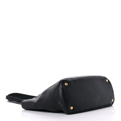 Prada Vitello Daino Side Pocket Tote Black 4 of 25