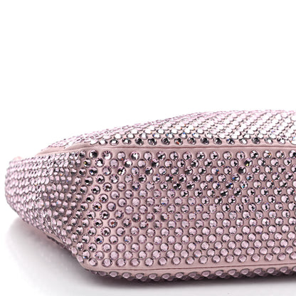 Prada Satin Crystal Mini Re-Edition 2000 Bag Alabastro 8 of 9