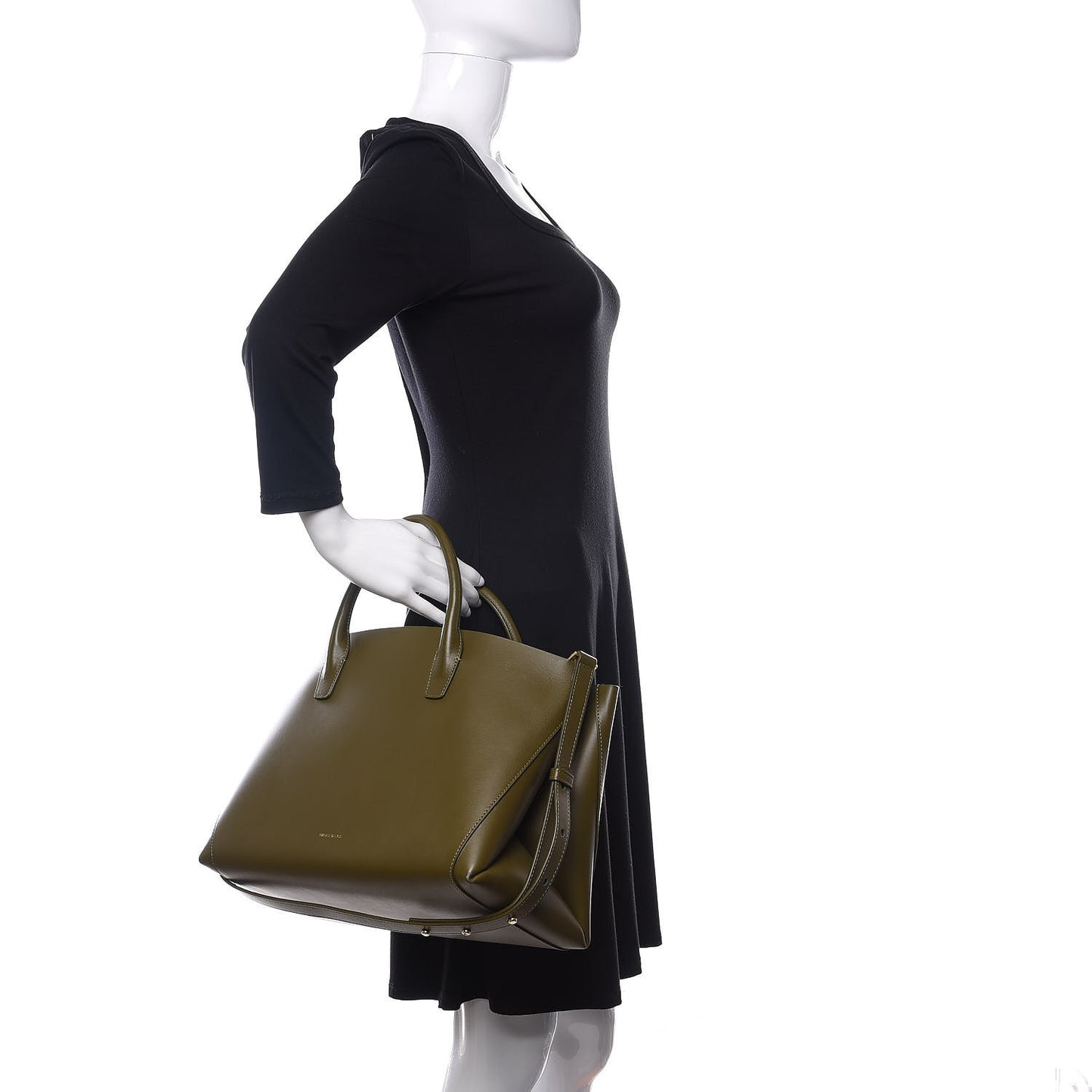 Calfskin Folded Bag Olive