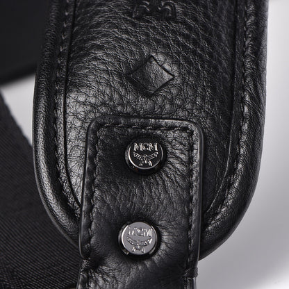 MCM Calfskin Ottomar Monogram Duke Backpack Black 16 of 17