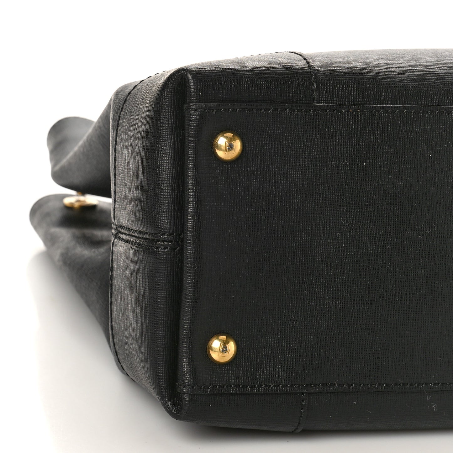 Textured Calfskin Chameleon Shopper Tote Black