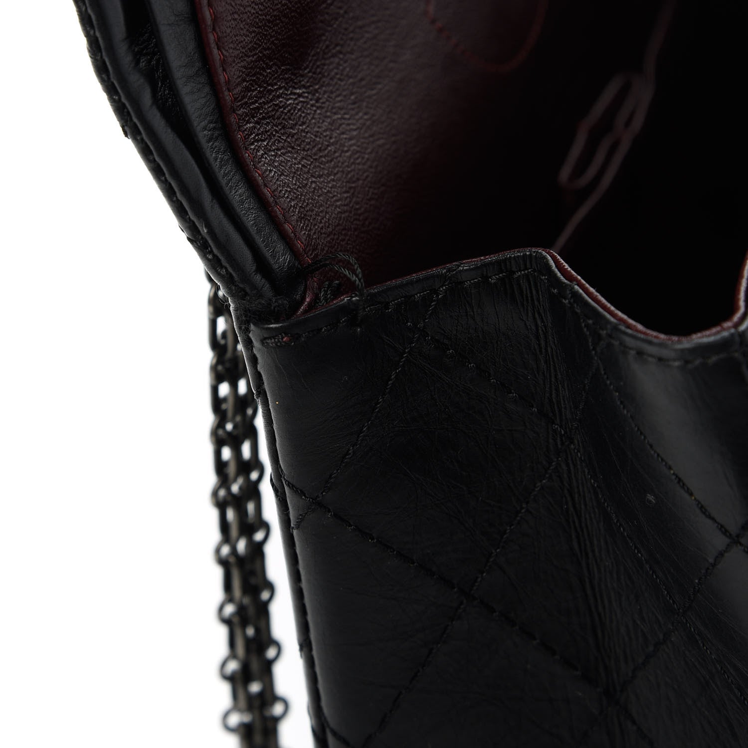 Chanel Aged Calfskin Quilted 2.55 Reissue 226 Flap Black 13 of 13