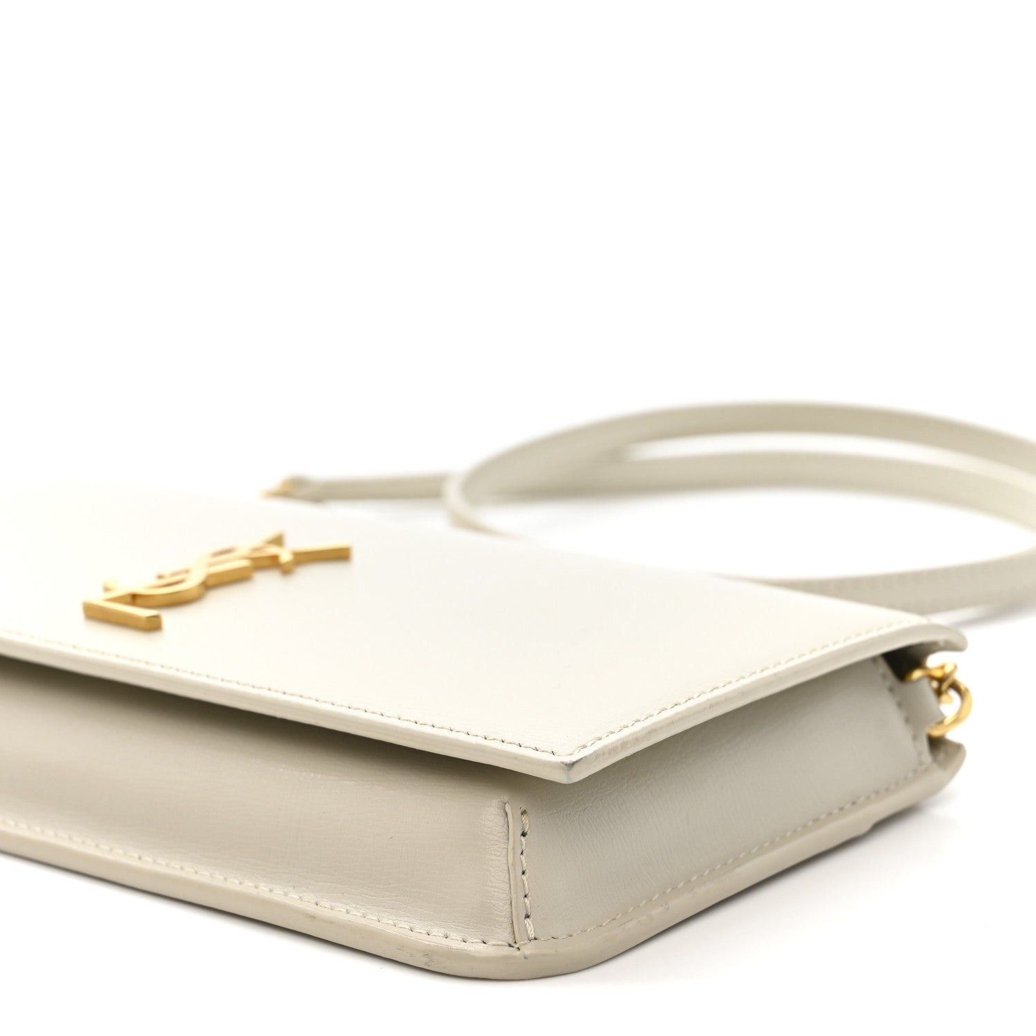 Saint Laurent Smooth Calfskin Monogram Phone Holder Crossbody