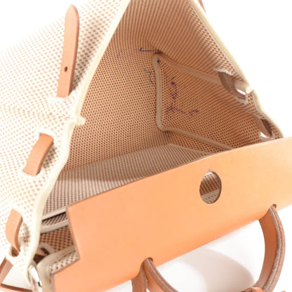 Hermes Toile Vache Calfskin Herbag 30 PM Ebene Natural 7 of 13