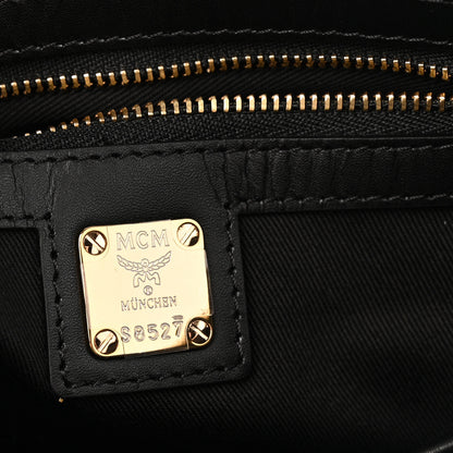 MCM Metallic Visetos Medium Crossbody Pouch Gold 6 of 12