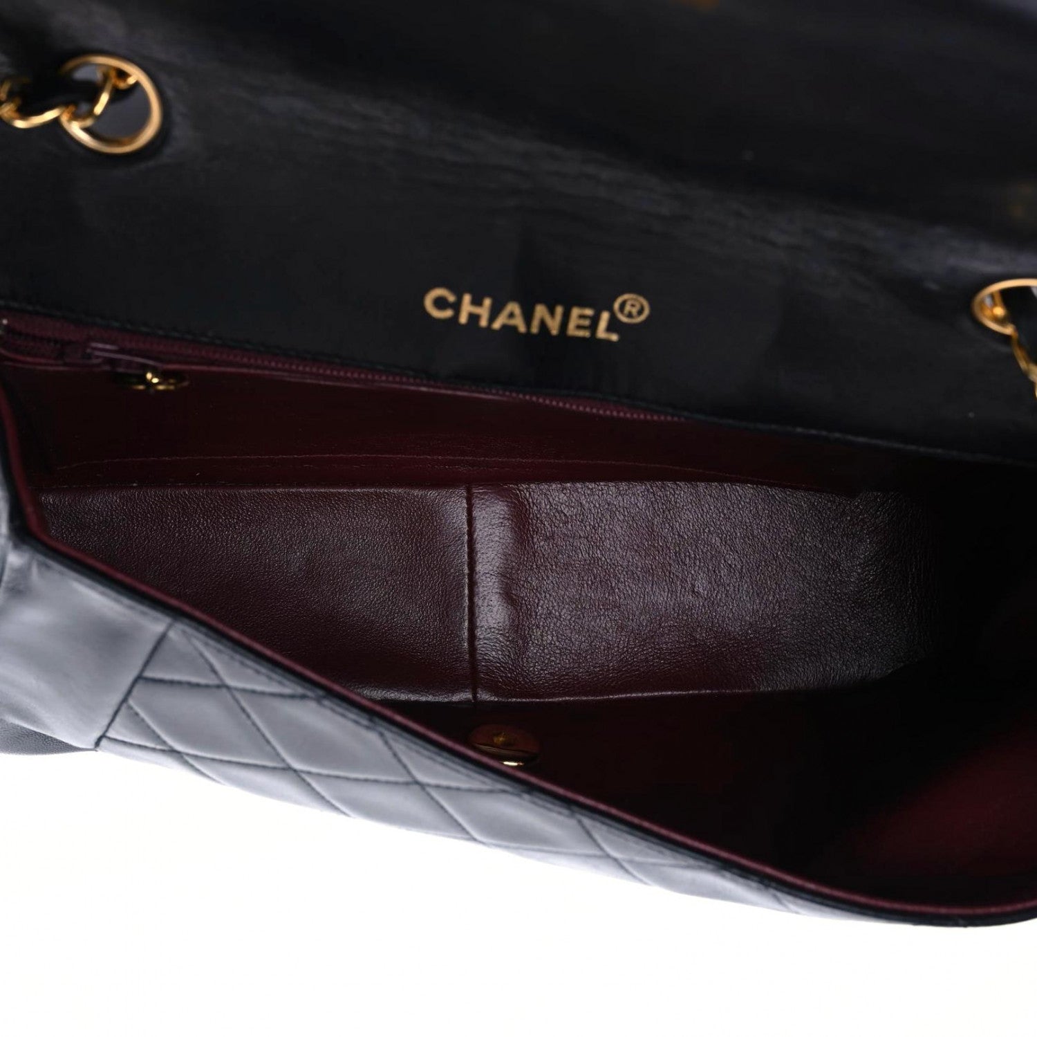 Chanel Lambskin Quilted Medium Single Flap Black 5 of 21