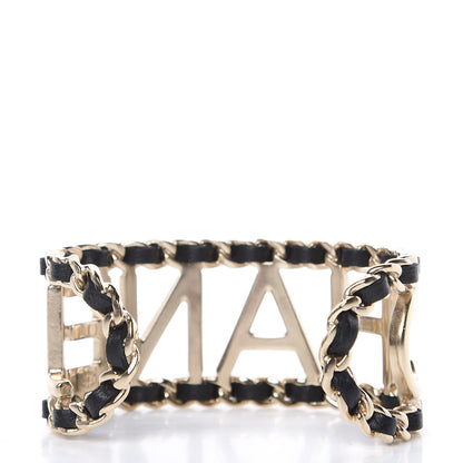 Chanel Lambskin Chain Vintage Allure Bracelet Gold 3 of 5