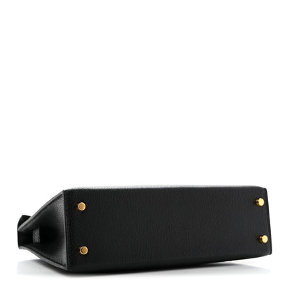 Hermes Chevre Mysore Mini Kelly Sellier 20 Black 4 of 11