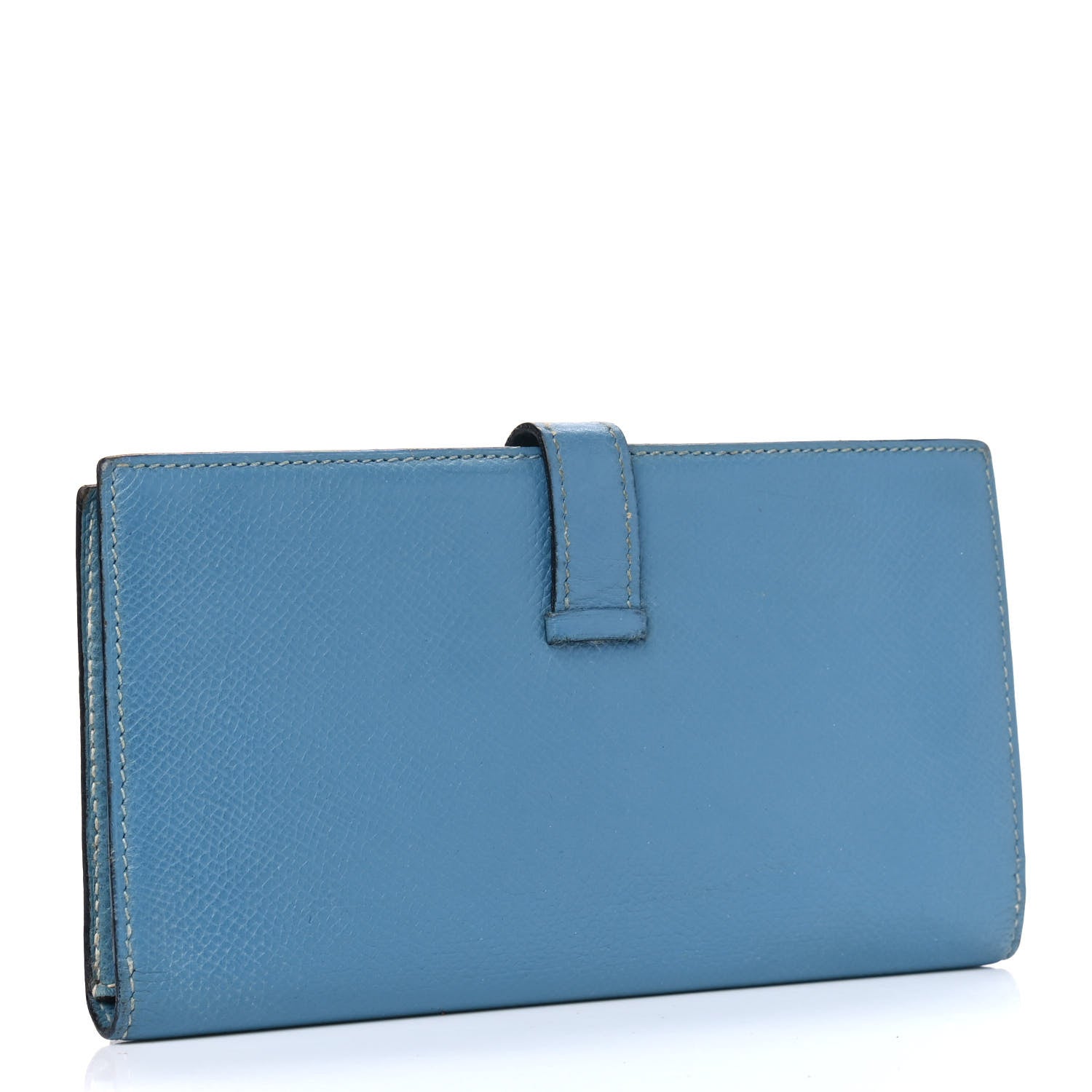 Hermes Epsom Bearn Wallet Blue Jean 2 of 13