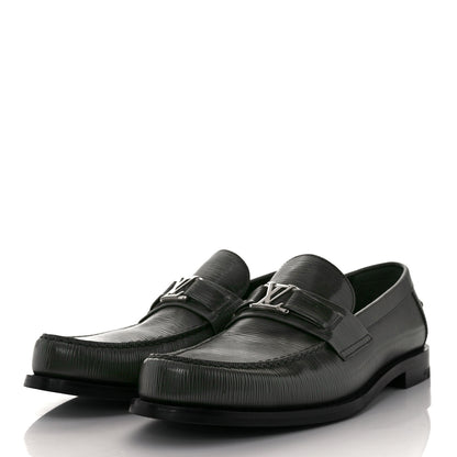 Louis Vuitton Epi Mens Major Loafers 8 Green 3 of 8