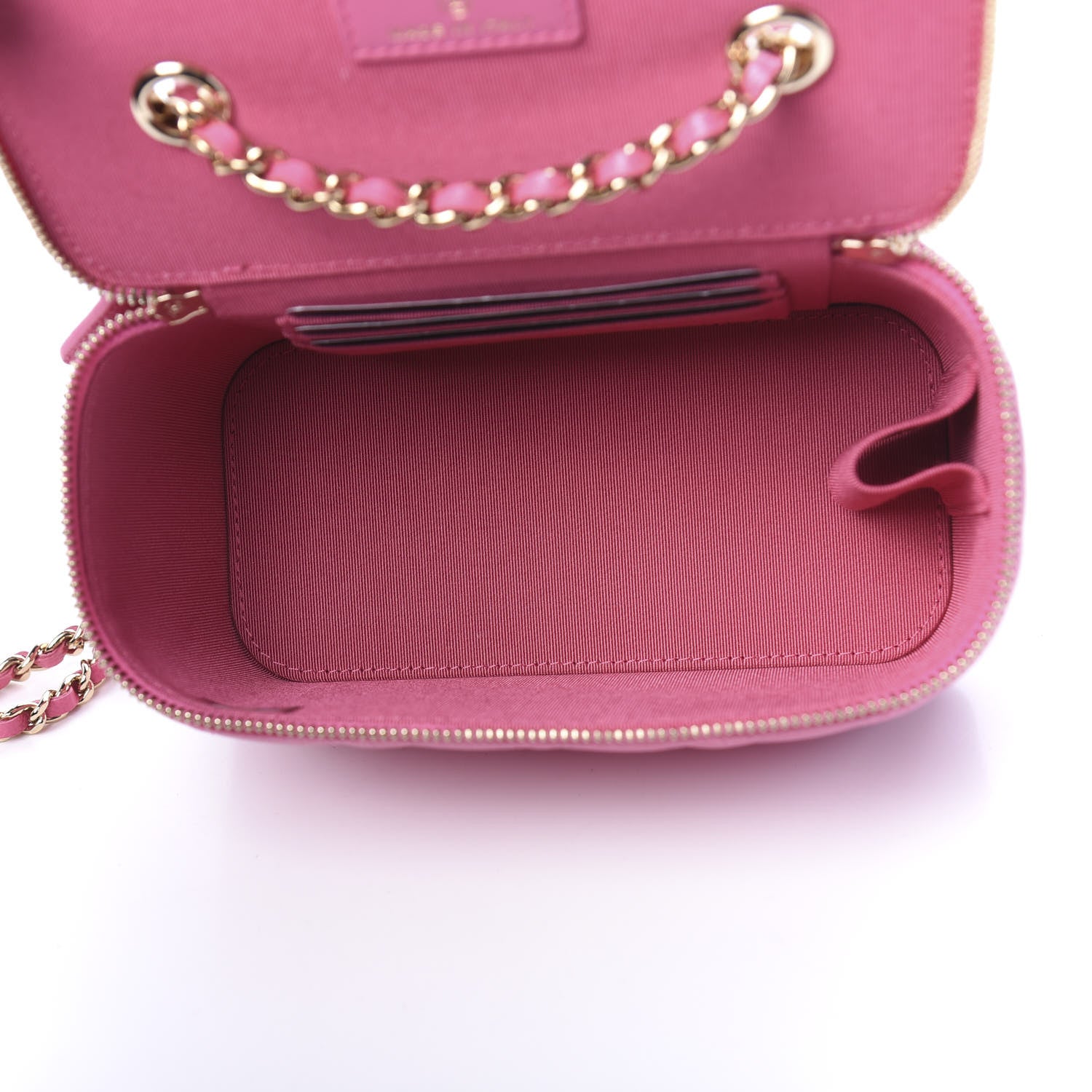 Chanel Shiny Caviar Quilted Small Vanity Pink 5 of 11