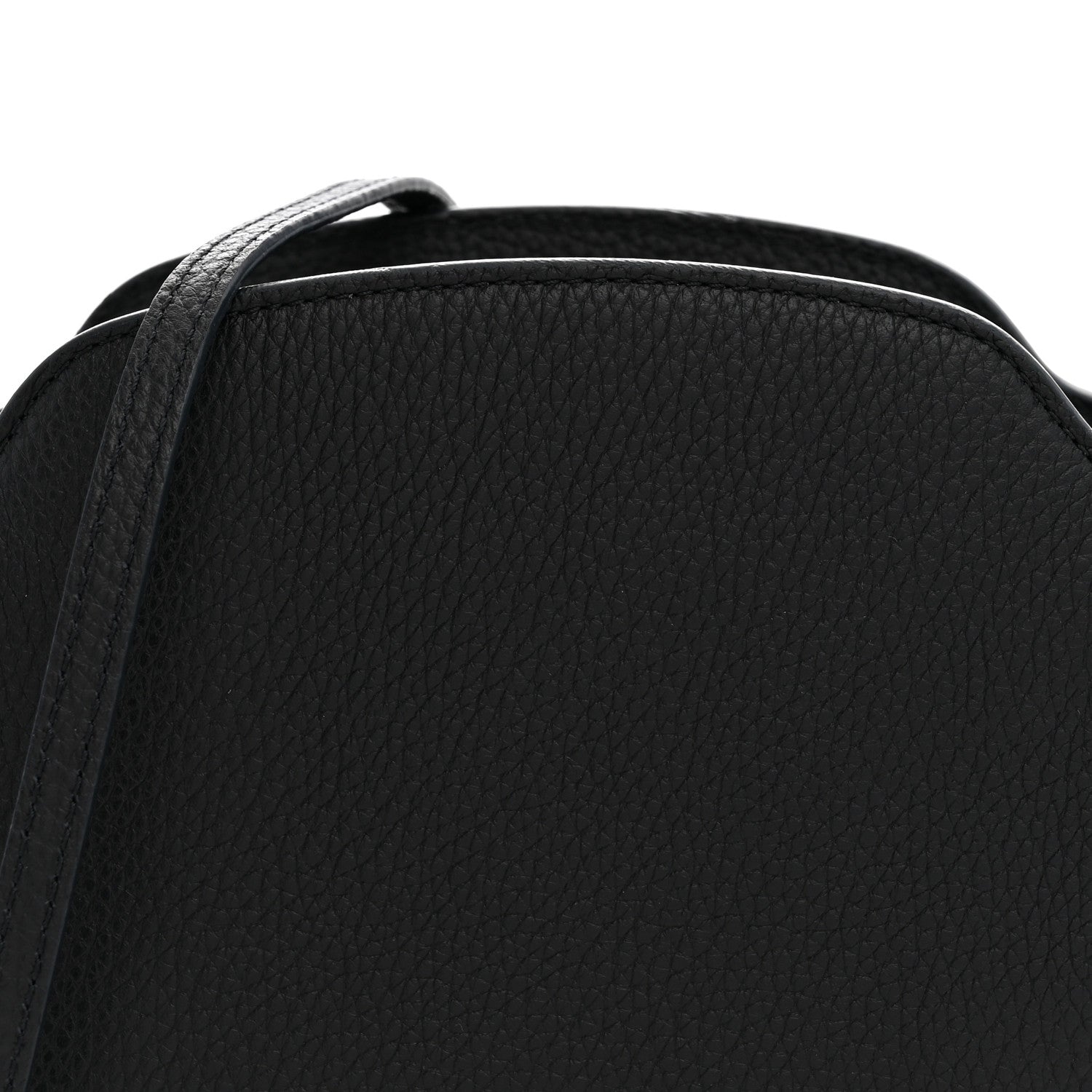 Loro Piana Grained Calfskin Sesia Crossbody Black 7 of 10