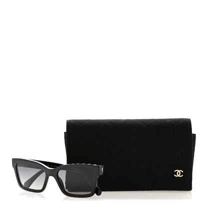 Chanel Acetate Polarized Square Sunglasses 5417 Black 8 of 8