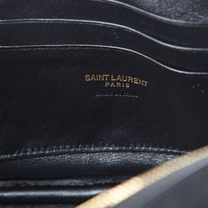 Saint Laurent Grain De Poudre Matelasse Monogram Mini Lou Camera Bag Black 5 of 9