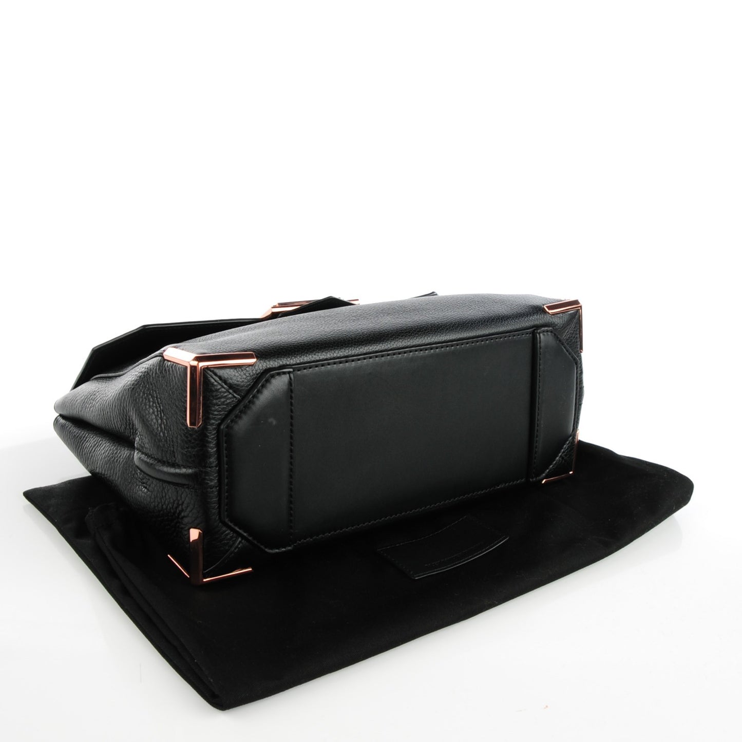Calfskin Large Marion Soft Black Rose Gold Hardware